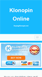 Mobile Screenshot of buyingklonopin.net