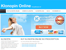 Tablet Screenshot of buyingklonopin.net